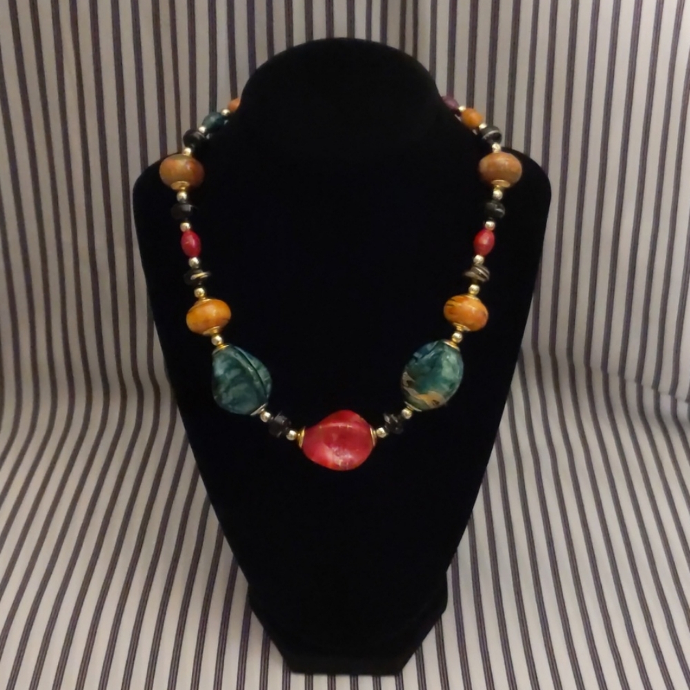 Colorful beaded necklace
